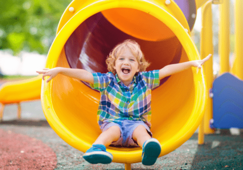 school aged child playing