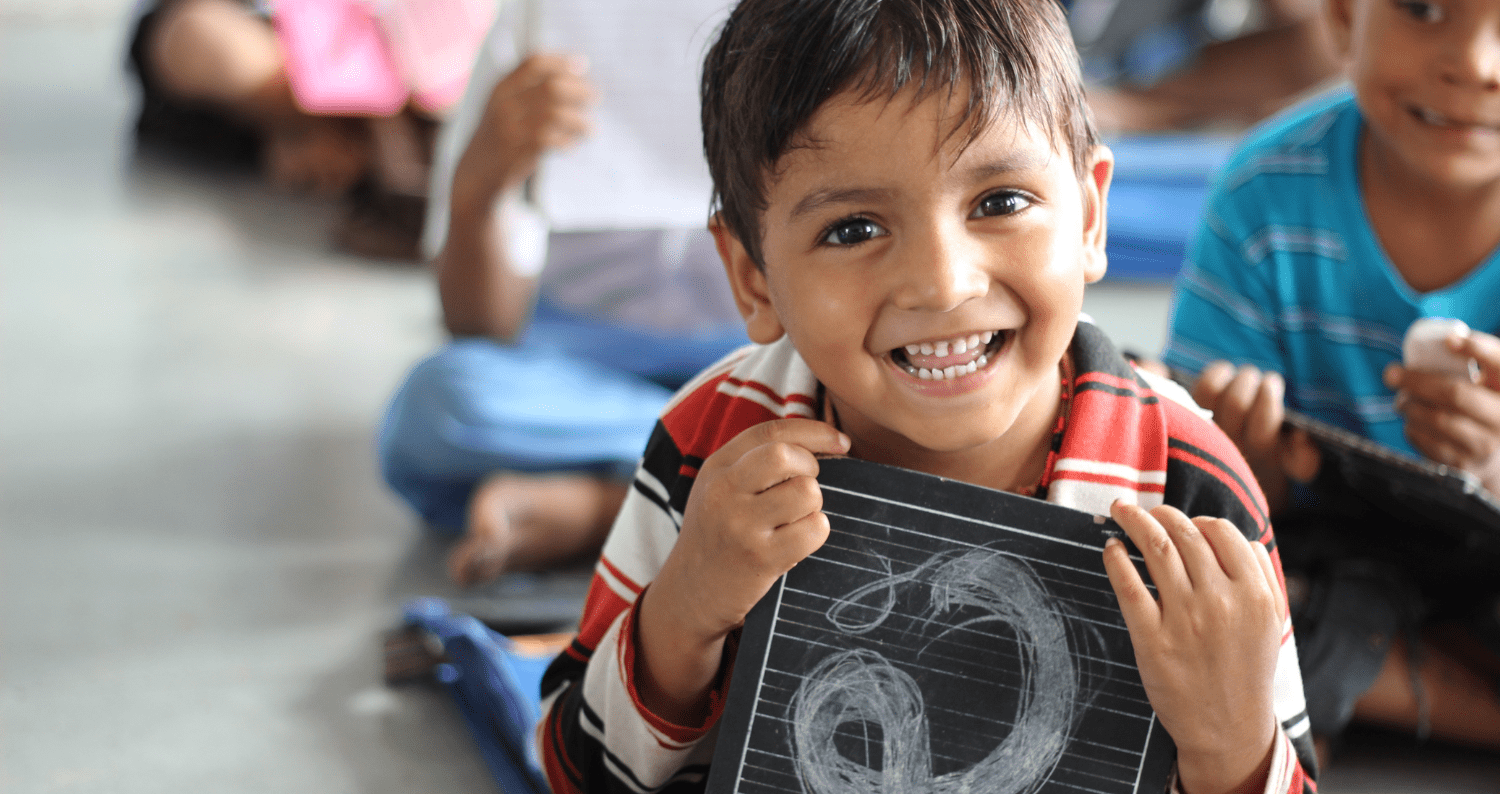 Indian boy drawing
