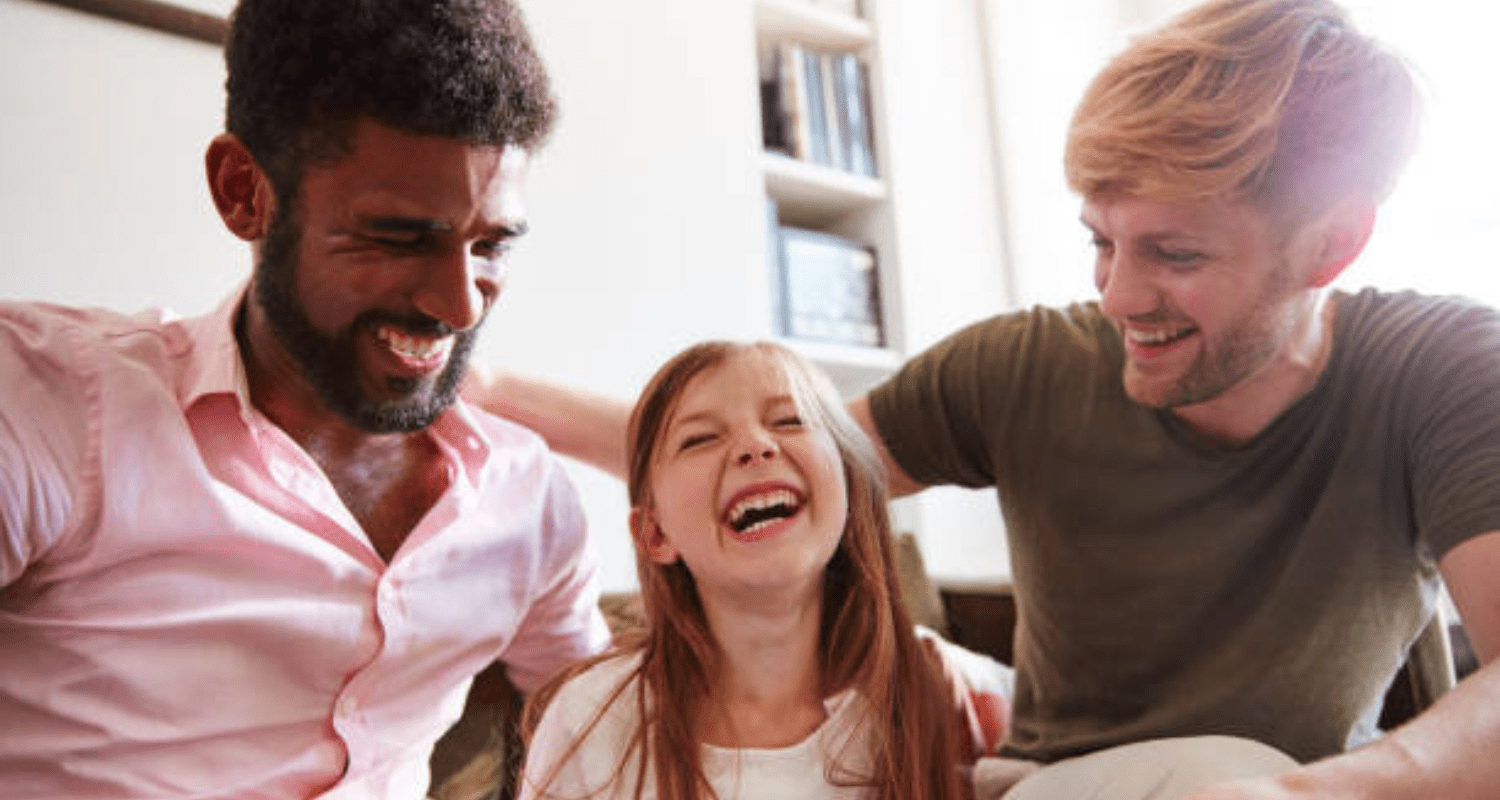 older girl with same sex parents